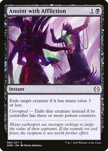 Anoint with Affliction - one Spoiler