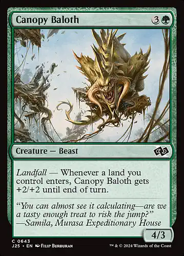 Canopy Baloth - j25 Spoiler