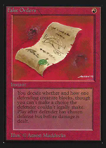 False Orders - ced Spoiler