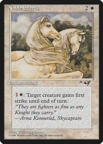 Noble Steeds - all Spoiler