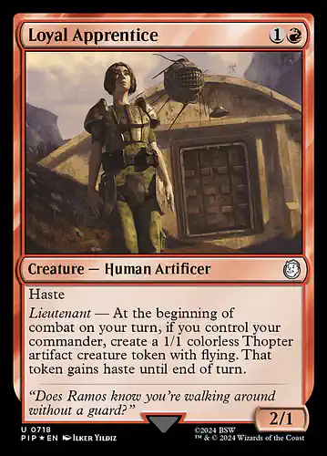 Loyal Apprentice - pip Spoiler