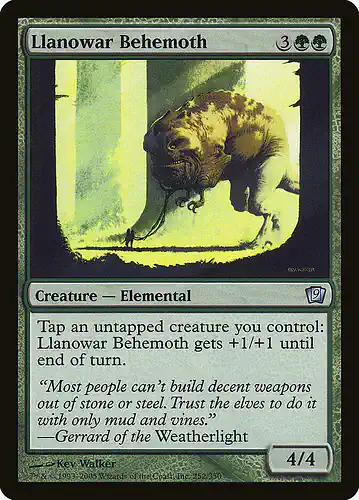 Llanowar Behemoth - 9ed Spoiler