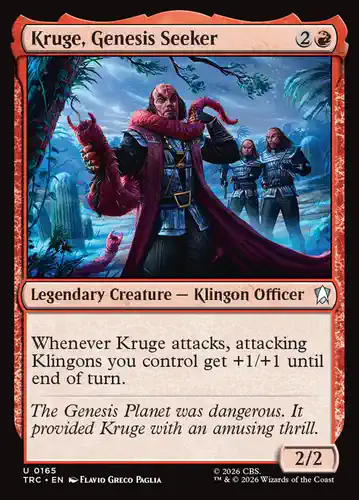 Kruge, Genesis Seeker - trc Spoiler