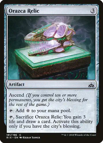 Orazca Relic - rix Spoiler