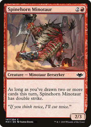 Spinehorn Minotaur - mh1 Spoiler