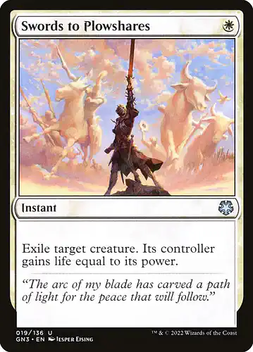 Swords to Plowshares - gn3 Spoiler