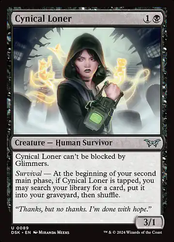 Cynical Loner - dsk Spoiler