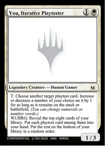 You, Iterative Playtester - unk Spoiler