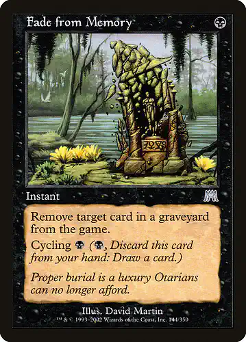 Fade from Memory - ons Spoiler