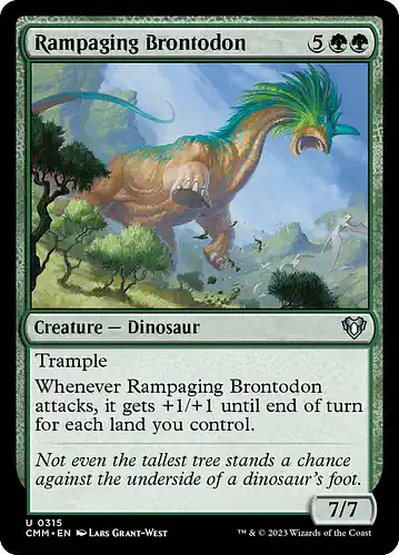 Rampaging Brontodon - cmm Spoiler