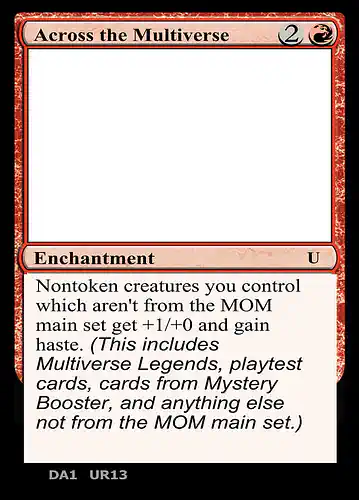 Across the Multiverse - unk Spoiler