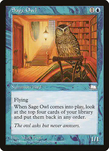 Sage Owl - wth Spoiler