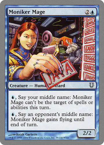Moniker Mage - unh Spoiler