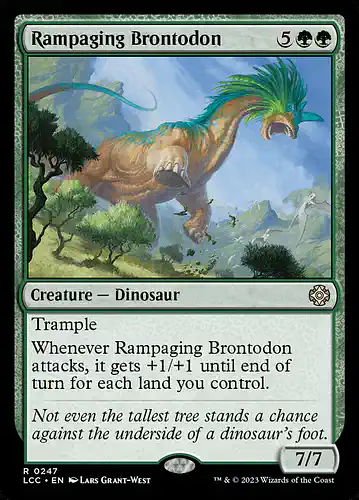 Rampaging Brontodon - lcc Spoiler