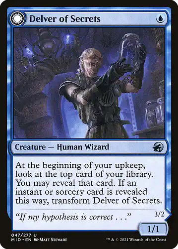 Delver of Secrets - mid Spoiler