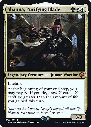 Shanna, Purifying Blade - dmu Spoiler