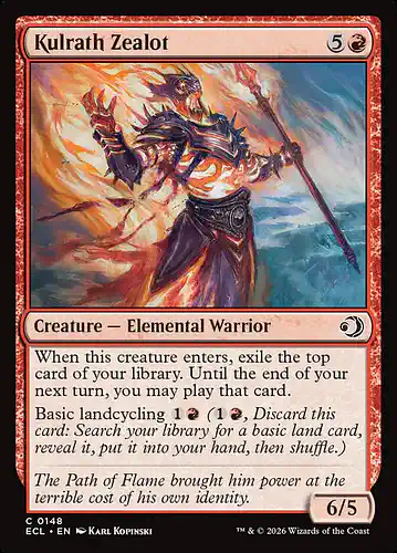 Kulrath Zealot - ecl Spoiler