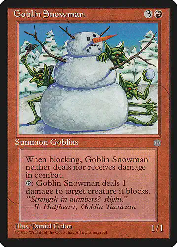 Goblin Snowman - ice Spoiler