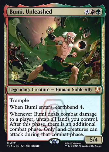 Bumi, Unleashed - tla Spoiler