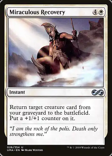 Miraculous Recovery - uma Spoiler
