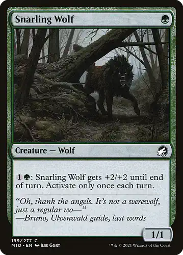 Snarling Wolf - mid Spoiler