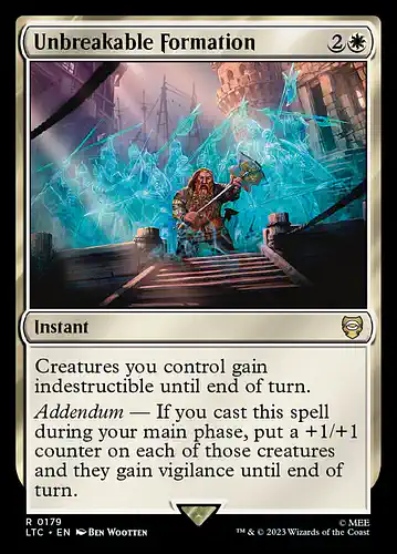 Unbreakable Formation - ltc Spoiler
