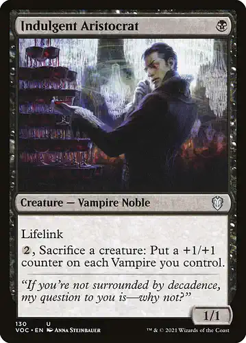 Indulgent Aristocrat - voc Spoiler