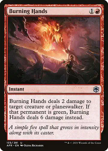 Burning Hands - afr Spoiler