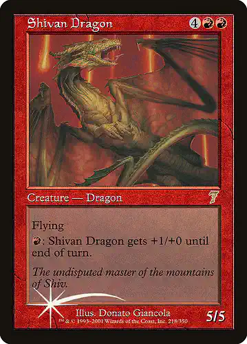 Shivan Dragon - 7ed Spoiler