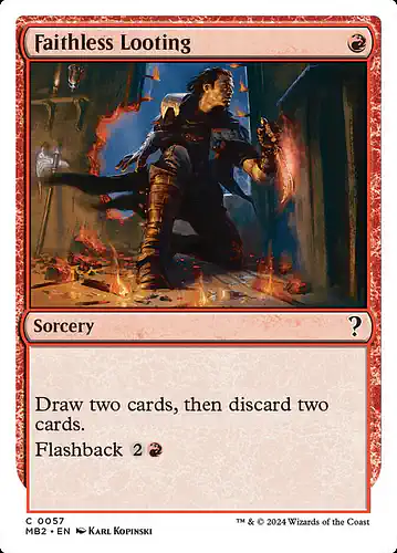 Faithless Looting - mb2 Spoiler