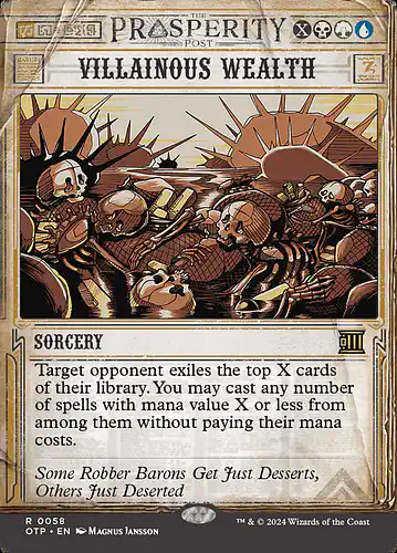 Villainous Wealth - otp Spoiler