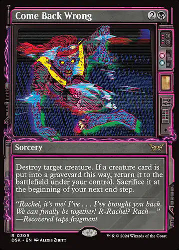 Come Back Wrong - dsk Spoiler