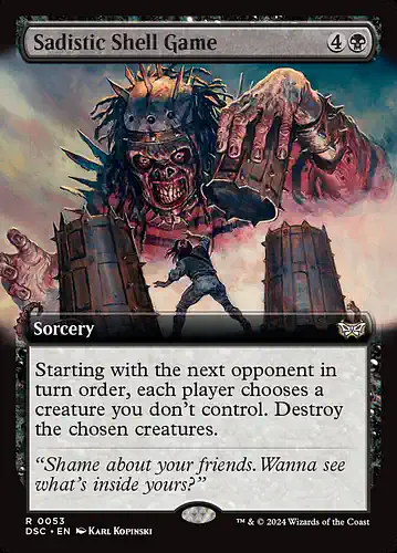 Sadistic Shell Game - dsc Spoiler