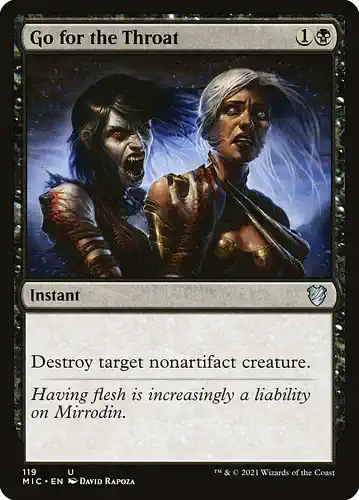 Go for the Throat - mic Spoiler