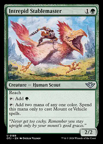 Intrepid Stablemaster - otj Spoiler