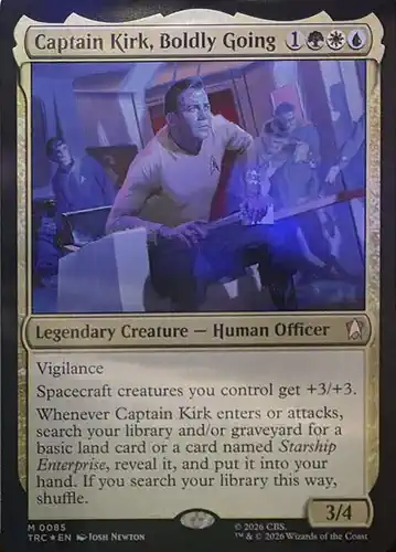 Captain Kirk, Boldly Going - trc Spoiler