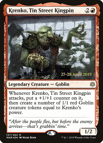 Krenko, Tin Street Kingpin - war Spoiler