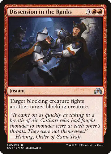 Dissension in the Ranks - soi Spoiler