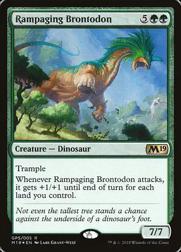 Rampaging Brontodon - g18 Spoiler