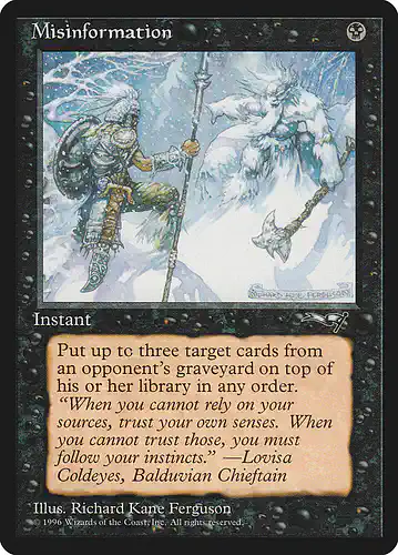 Misinformation - all Spoiler