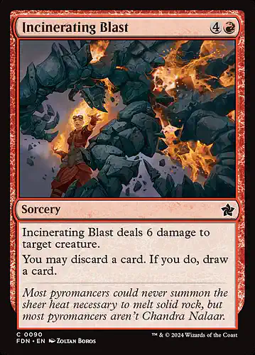 Incinerating Blast - fdn Spoiler