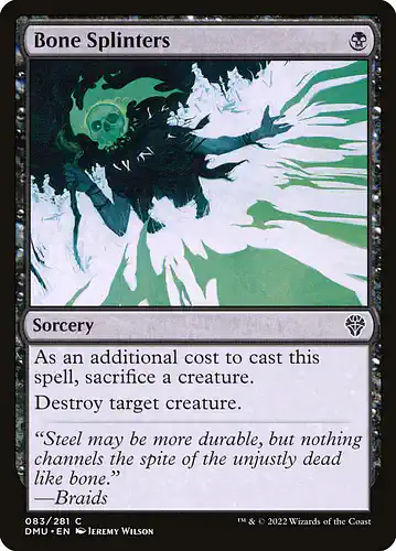 Bone Splinters - dmu Spoiler