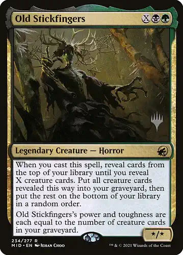 Old Stickfingers - mid Spoiler