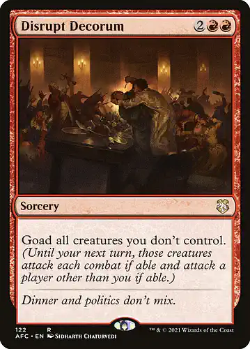 Disrupt Decorum - afc Spoiler