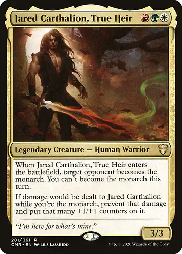 Jared Carthalion, True Heir - cmr Spoiler