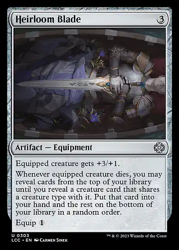 Heirloom Blade - lcc Spoiler