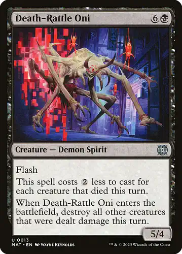 Death-Rattle Oni - mat Spoiler