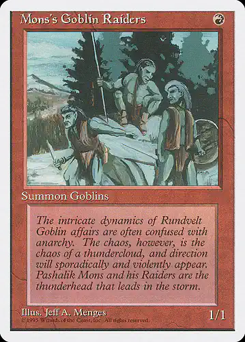 Mons's Goblin Raiders - 4ed Spoiler