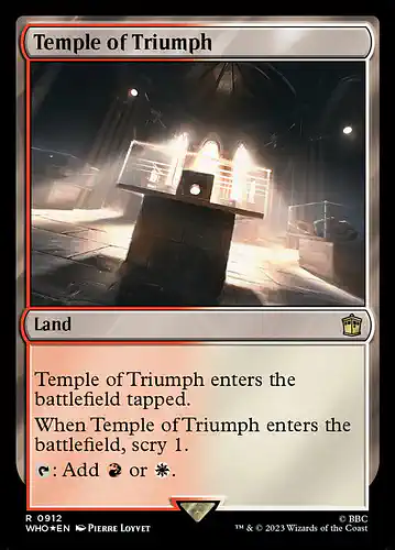 Temple of Triumph - who Spoiler