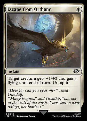 Escape from Orthanc - ltr Spoiler